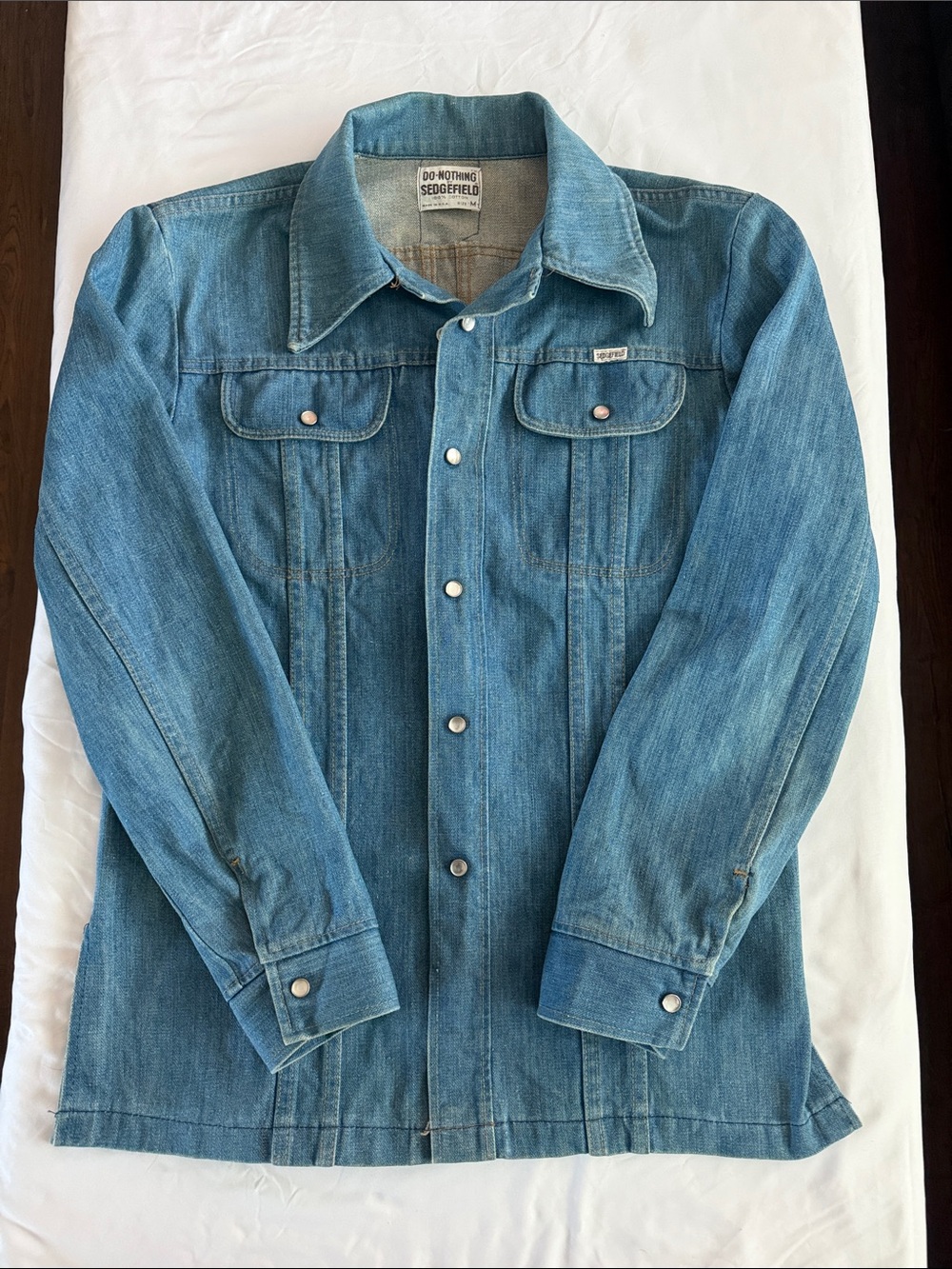 Vintage Sedgefield Do-Nothing Denim Chore Jacket, Size Medium
